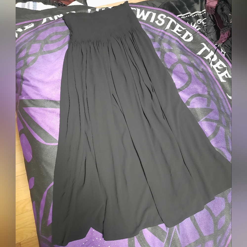 Sheer Black Maxi Skirt